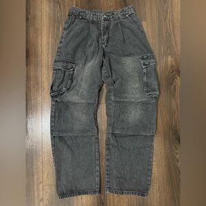 Baggy Grey Cargo Pants